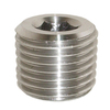 Adaptor stainless steel AISI 316L male plug R1/4"